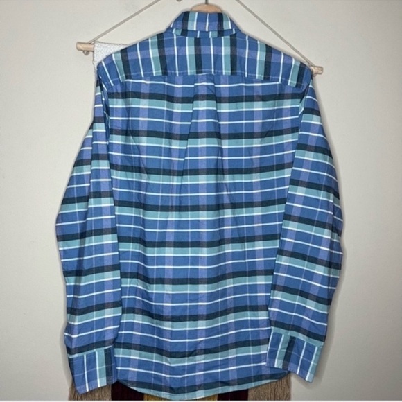 J. Crew Plaid Slim Flex Oxford Button Down Shirt Small - Picture 5 of 5